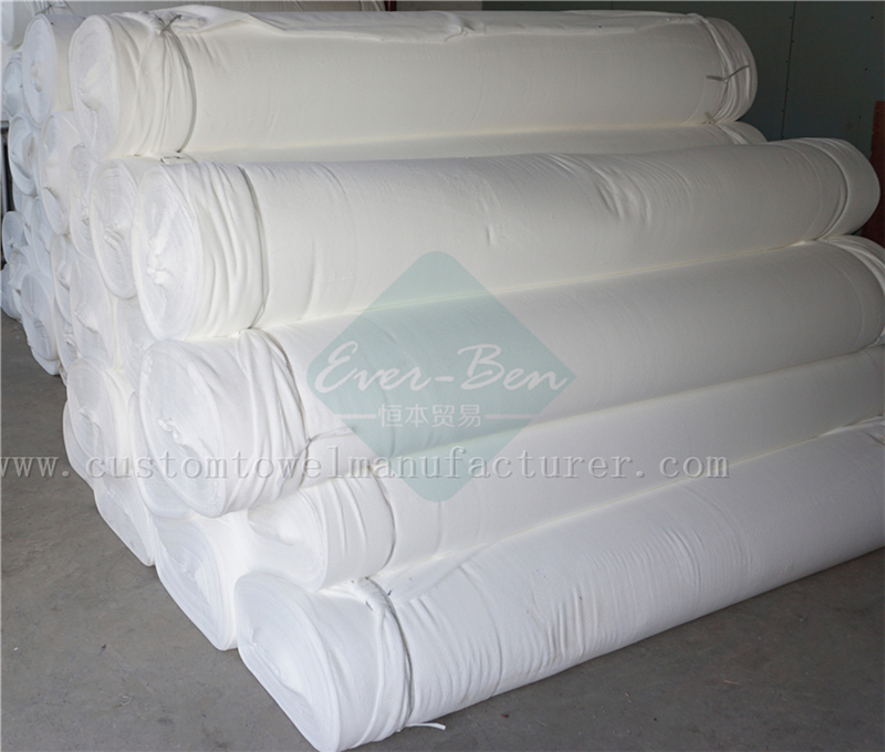 China Custom Bulk produce fast drying towel for hair cloth Exporter Bulk White Hotel Towel Cloth Supplier